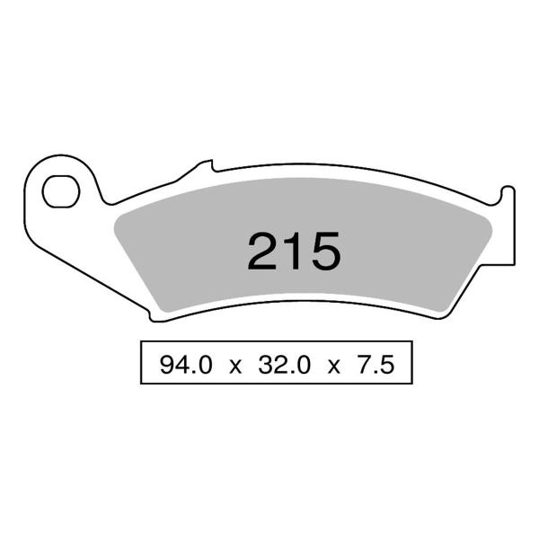 Pastiglie freno anteriori NISSIN Semi Metallica Off-Road Honda CR125R 1987-1994