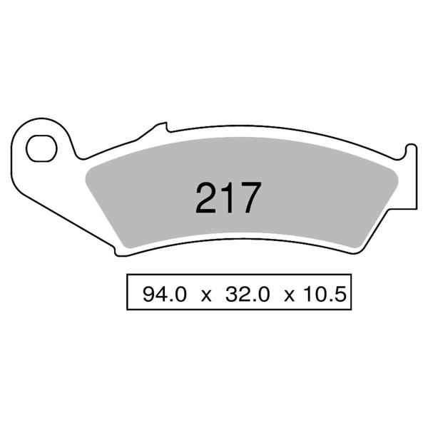 NISSIN Semi-Metallic rear brake pads Honda NSR250R SE/SP 1994