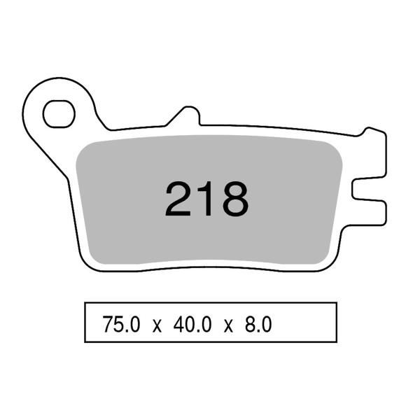 NISSIN Semi-Metallic rear brake pads Honda NX250 1988-1992