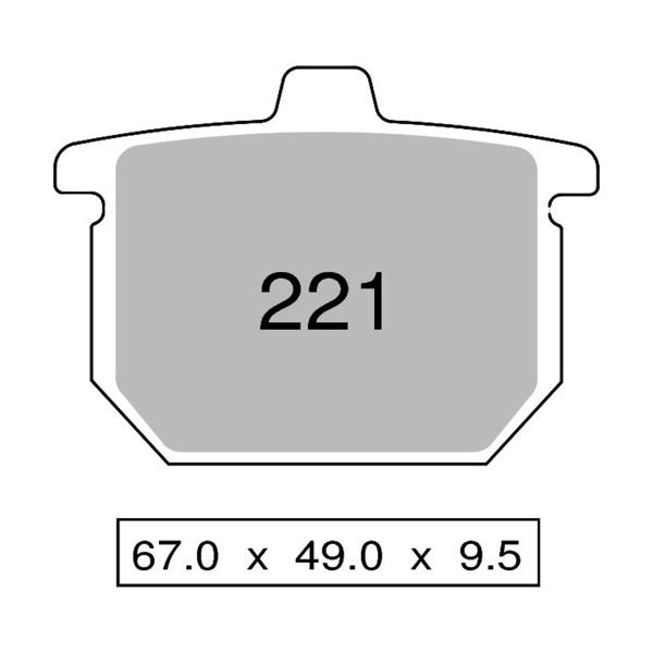 Pastiglie freno anteriori NISSIN Semi Metallica Honda CB400NA 1978-1980