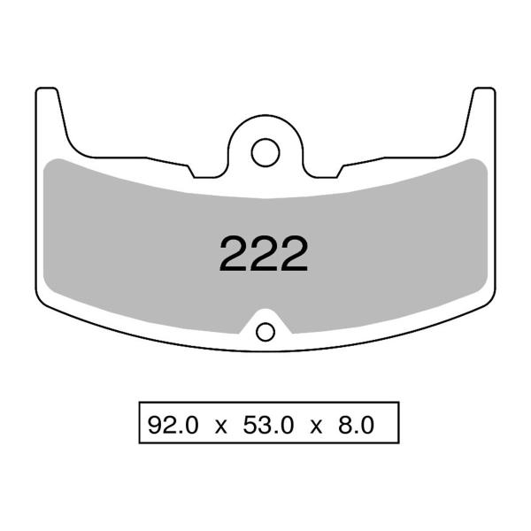 Pastiglie freno anteriori NISSIN Semi Metallica Honda VT250F 1983-1987