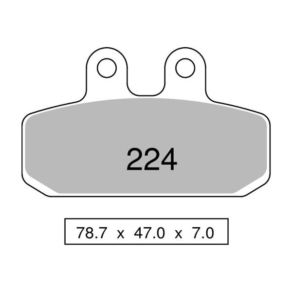 Pastiglie freno anteriori NISSIN Semi Metallica Aprilia ETX50 Tuareg 1987-1988
