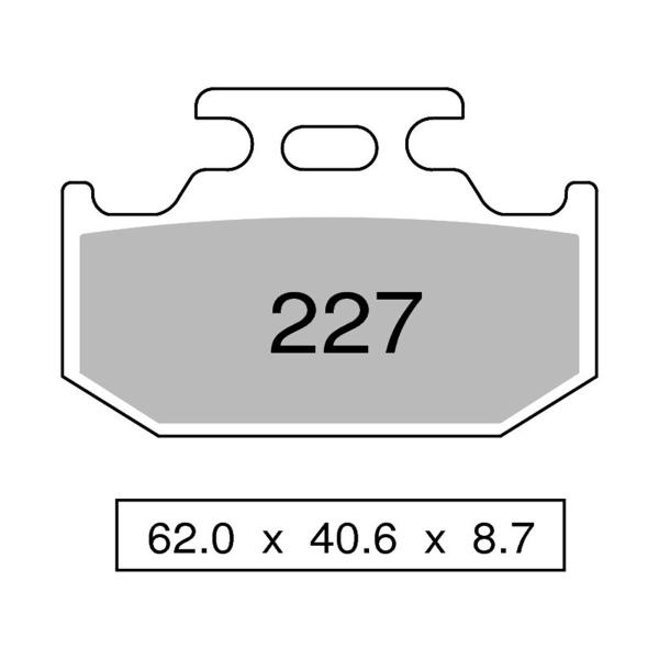 Pastiglie freno posteriori NISSIN Sinterizzate Kawasaki KX250 1990-1991