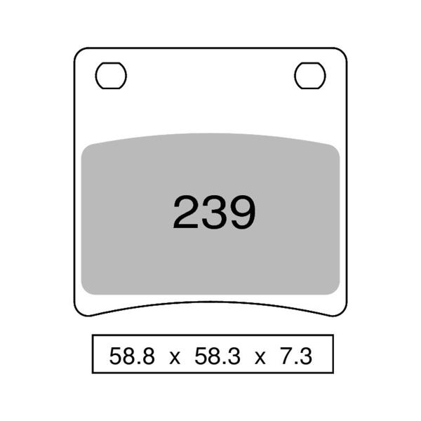NISSIN Semi-Metallic front brake pads Suzuki GSX600F 1988-1989