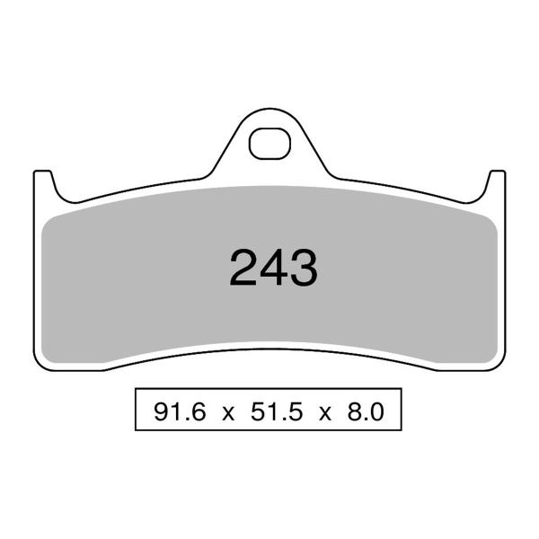 Pastiglie freno anteriori NISSIN Sinterizzate Buell M2 1200 Cyclone 1998-2002