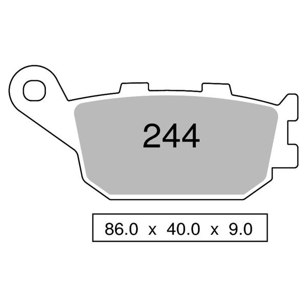 Pastiglie freno posteriori NISSIN Semi Metallica Honda XL750 Transalp 2023-2024
