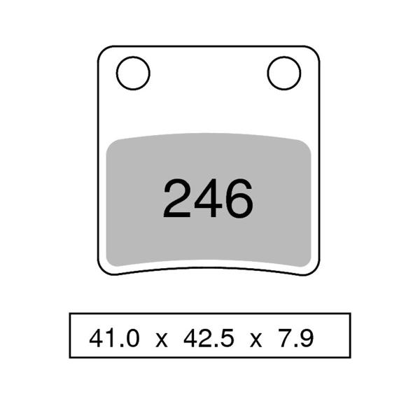Pastiglie freno anteriori NISSIN Semi Metallica Cagiva City 50 1992-1994