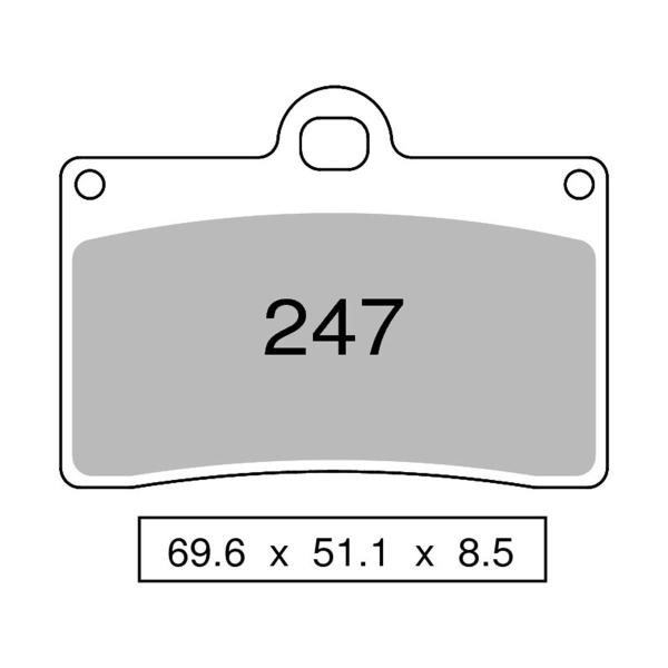 Pastiglie freno anteriori NISSIN Semi Metallica Pinza / Caliper Brembo P 3034