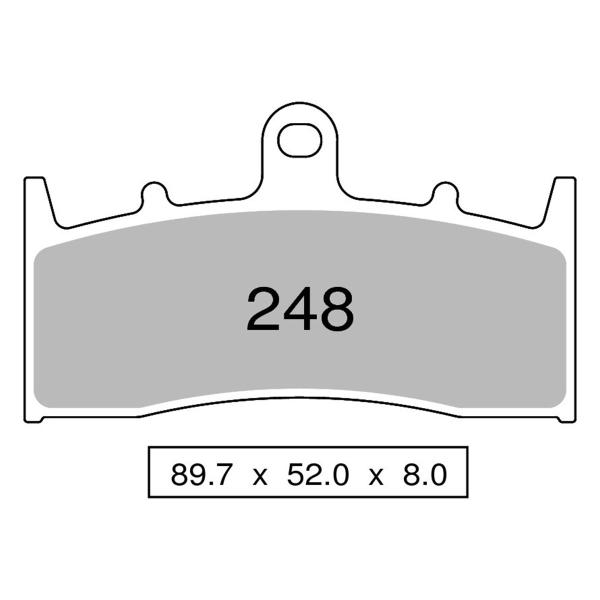 Pastiglie freno anteriori NISSIN Sinterizzate Kawasaki ZX12R Ninja 2000-2003