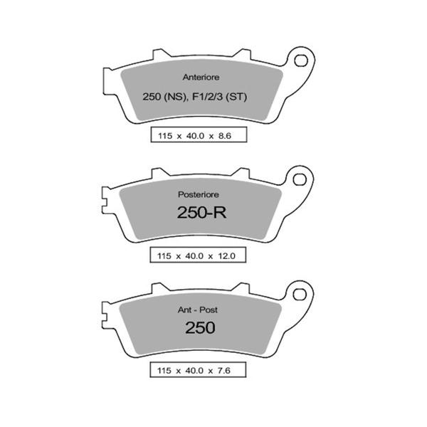 Pastiglie freno anteriori NISSIN Sinterizzate Honda VFR800 F1 1998-2001