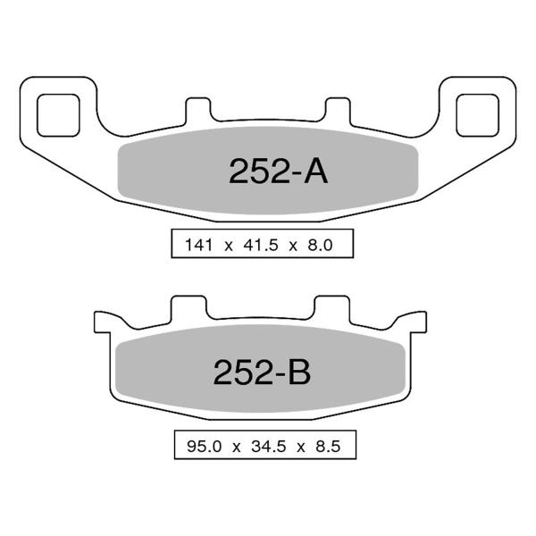 Pastiglie freno anteriori NISSIN Carbon RACING Suzuki GSF400 Bandit 1990-1992