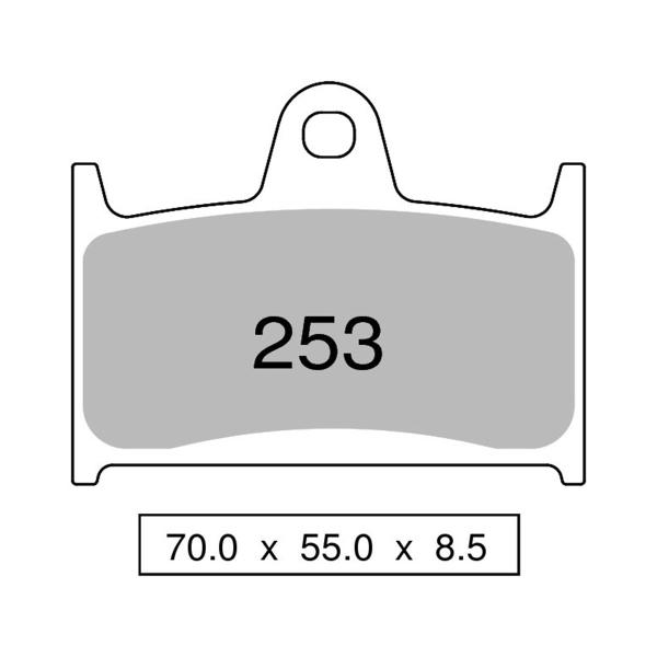 NISSIN Semi-Metallic front brake pads Suzuki GSF1200 Bandit 1995-2000