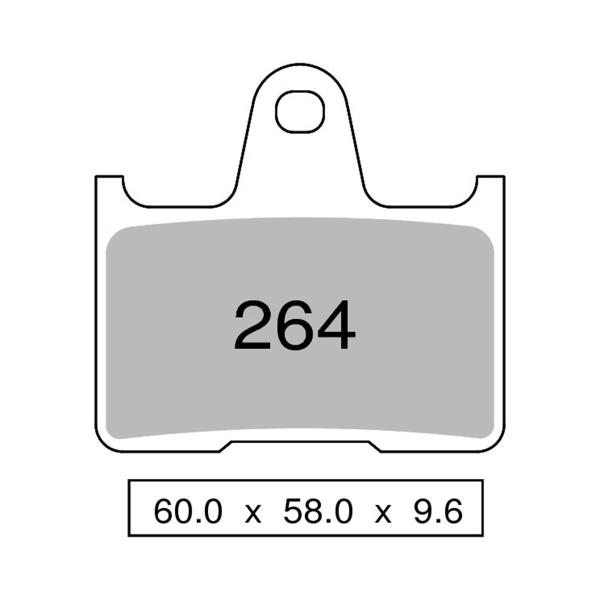 Pastiglie freno posteriori NISSIN Sinterizzate Harley Davidson XL1200C/CA/CB/CP Custom 2014