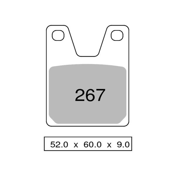 NISSIN Sintered rear brake pads Yamaha R1 1998-2001