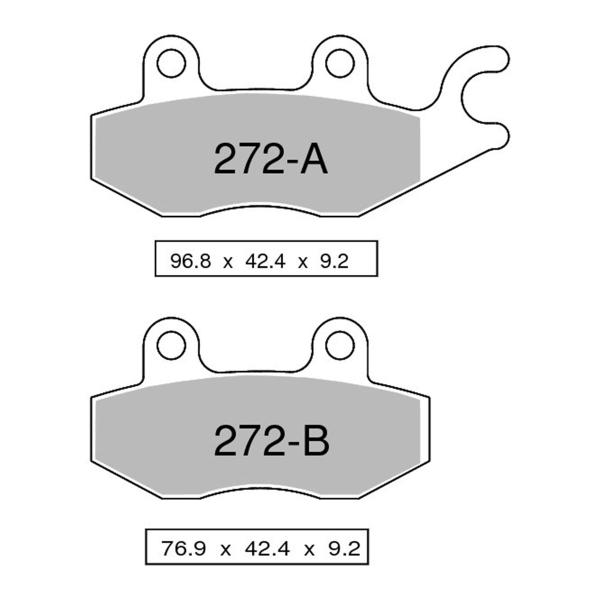 Pastiglie freno anteriori NISSIN Semi Metallica Honda CB125F 2015-2016