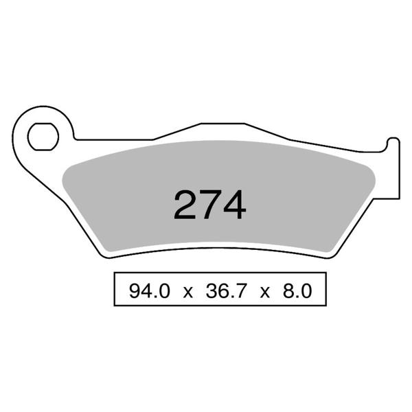 Pastiglie freno anteriori NISSIN Sinterizzate KTM SX144 2007-2008