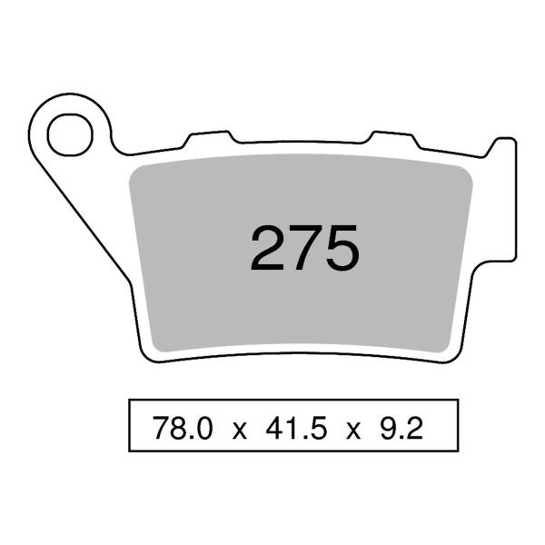 Pastiglie freno posteriori NISSIN Semi Metallica Husqvarna TE410 1995-2000