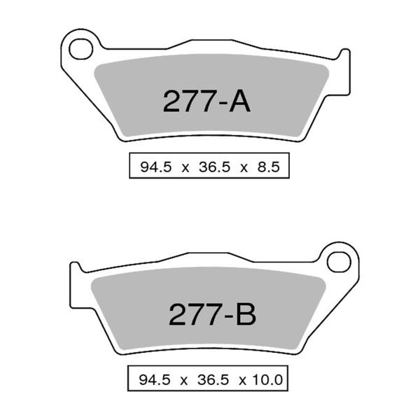 NISSIN Semi-Metallic rear brake pads BMW R1200RT 2006-2013