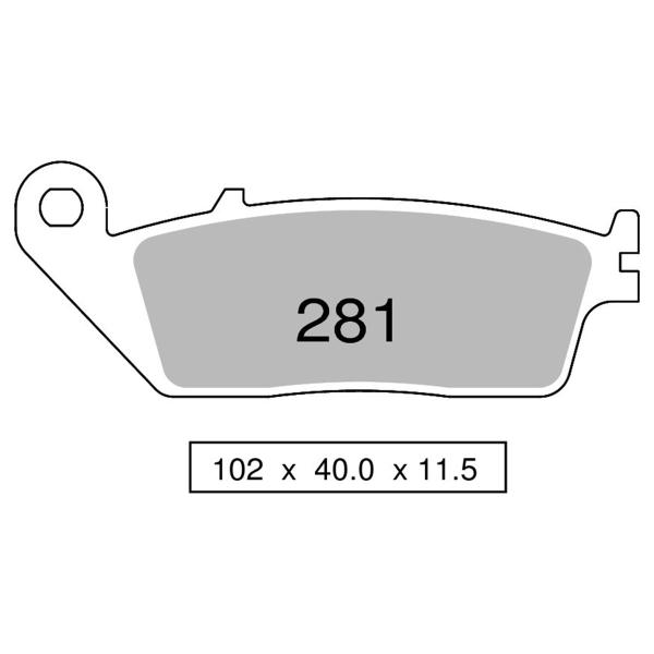 Pastiglie freno anteriori NISSIN Sinterizzate Daelim Roadwin 125 2004-2009