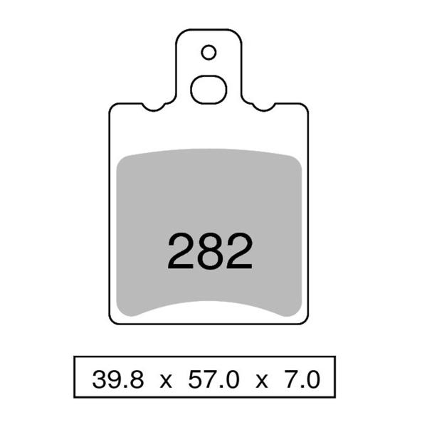 Pastiglie freno anteriori NISSIN Semi Metallica Accossato CE50 1987