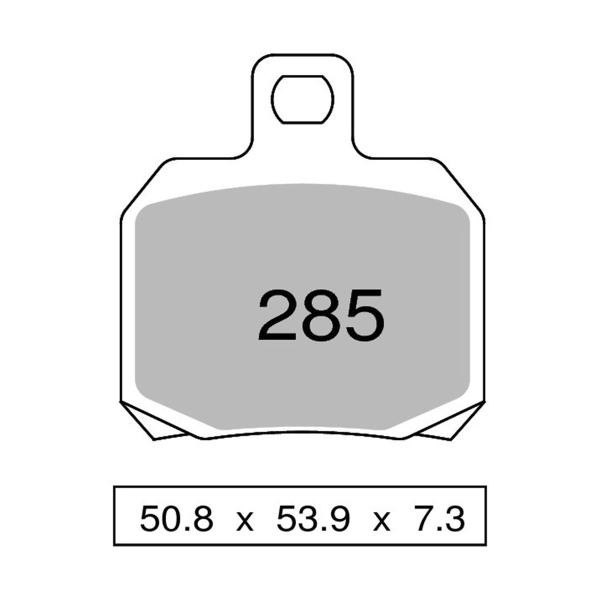 Pastiglie freno posteriori NISSIN Sinterizzate Aprilia ETV1000 Caponord/ABS 2001-2007
