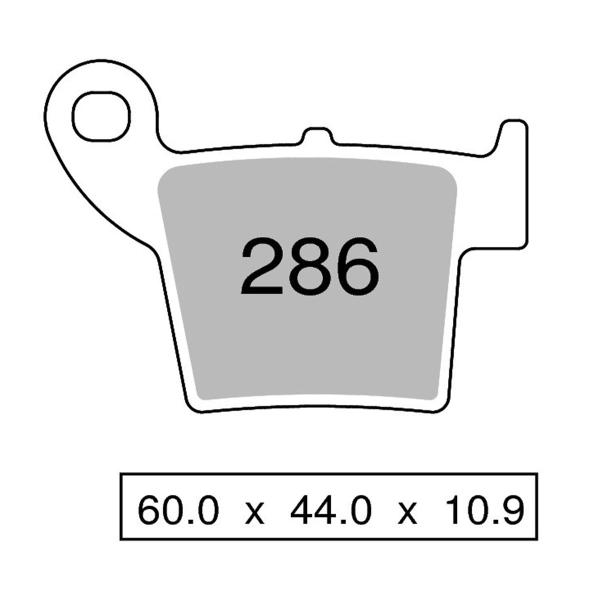 Pastiglie freno posteriori NISSIN Sinterizzate Aprilia MXV450 2009-2010