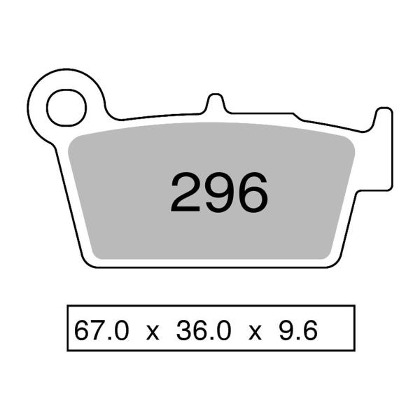 Pastiglie freno posteriori NISSIN Sinterizzate Aprilia SXV450/Pikes Peak 2006-2011
