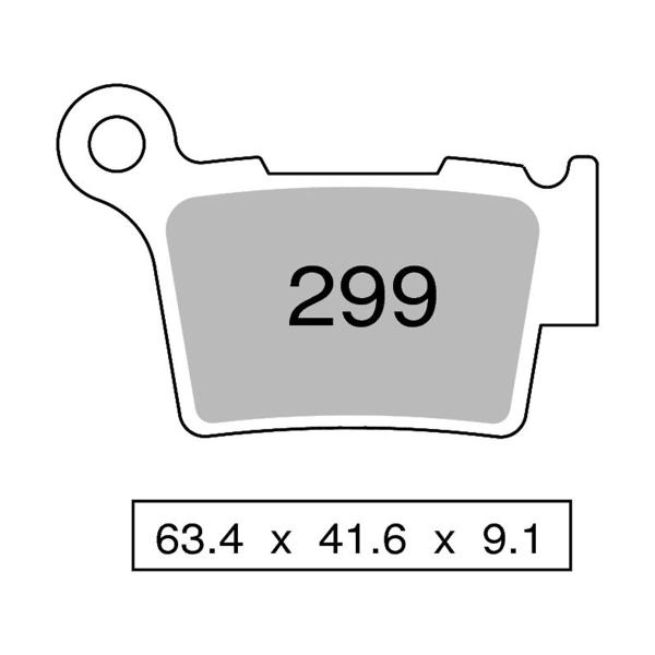 Pastiglie freno posteriori NISSIN Sinterizzate KTM SX144 2007-2008