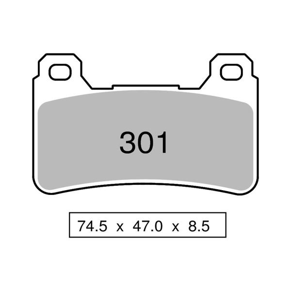 Pastiglie freno anteriori NISSIN Sinterizzate Honda CBR1000RR 2004-2005
