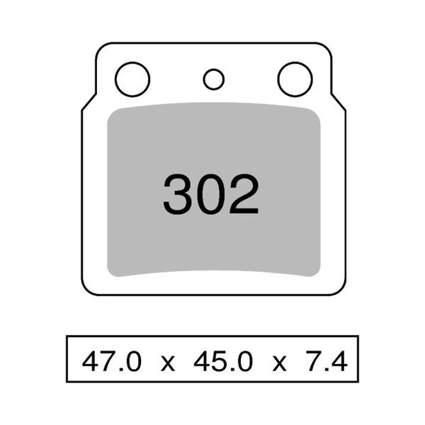 Pastiglie freno posteriori NISSIN Sinterizzate Arctic Cat ATV DVX400 2004-2008