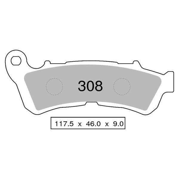 Pastiglie freno anteriori NISSIN Sinterizzate Harley Davidson XL1200 Iron 2018