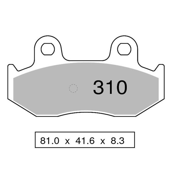 Pastiglie freno posteriori NISSIN Semi Metallica Suzuki Burgman 250 ie 2001-2002