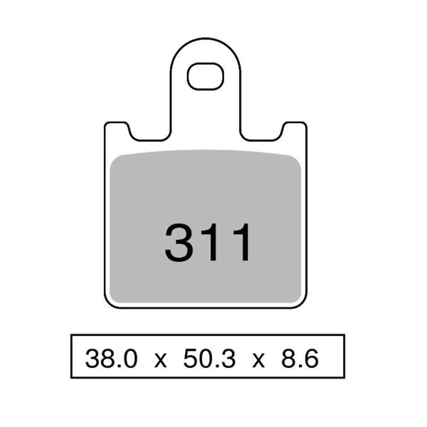 Pastiglie freno anteriori NISSIN Sinterizzate Kawasaki GTR1400 2007