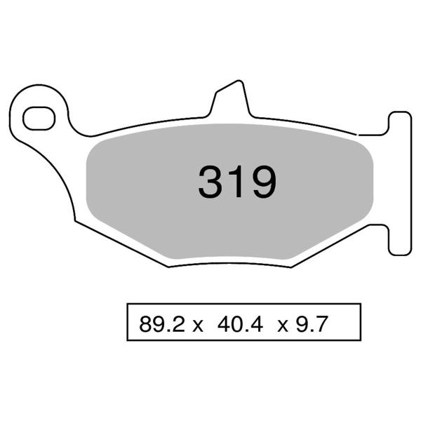 NISSIN Semi-Metallic rear brake pads Suzuki DL1000 Vstrom Adventure ABS/XT 2014-2019