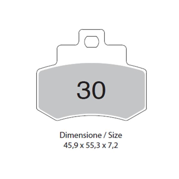 Pastiglie freno posteriori TROFEO Organica Kymco Gran Dink 250 2001