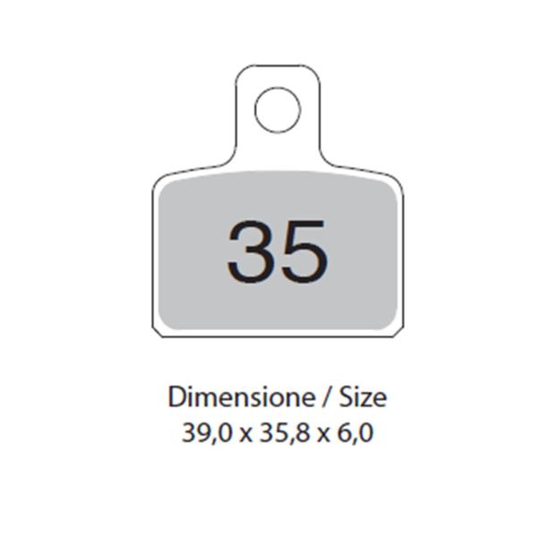TROFEO front brake pads organic Factory R12 50 Phantom Agua 2006