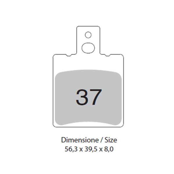 TROFEO front brake pads organic Aprilia Leonardo 125 1997-1998