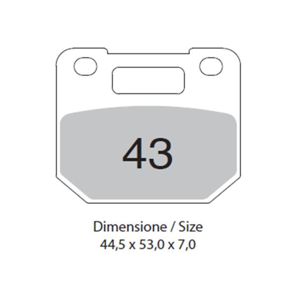 Pastiglie freno anteriori TROFEO Organica Suzuki RG125 Gamma 1985-1991