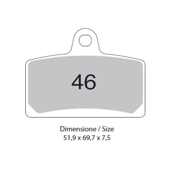 TROFEO front brake pads organic Aprilia RS4 125 4T 2011