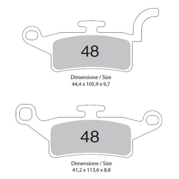 Pastiglie freno anteriori TROFEO Organica Yamaha HW125 Xenter 2012