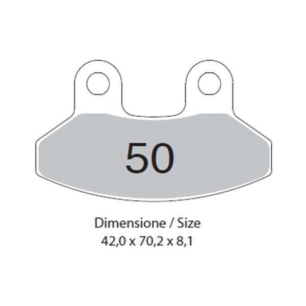 TROFEO front brake pads organic SYM Joy Ride 200 2001-2004