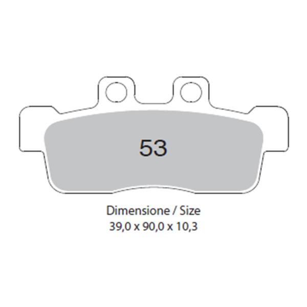 Pastiglie freno anteriori TROFEO Organica Yamaha NXC125 Cygnus 2010