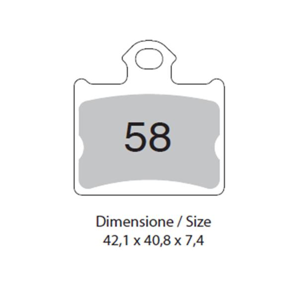 Pastiglie freno posteriori TROFEO Sinterizzata Husqvarna TC85 17/14 low wheel 2014-2017