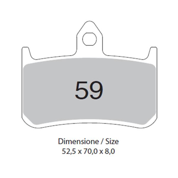 TROFEO front brake pads sintered Honda NSR250R SE/SP 1994