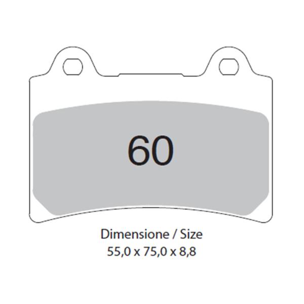 TROFEO front brake pads sintered Yamaha FJ1200 1988