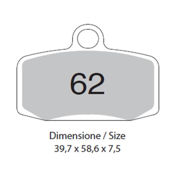 Pastiglie freno anteriori TROFEO Sinterizzata Ohvale GP-0 110 4T 4v 2017-2019