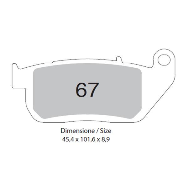 Pastiglie freno anteriori TROFEO Sinterizzata Harley Davidson XL883 Sporster 2004-2013