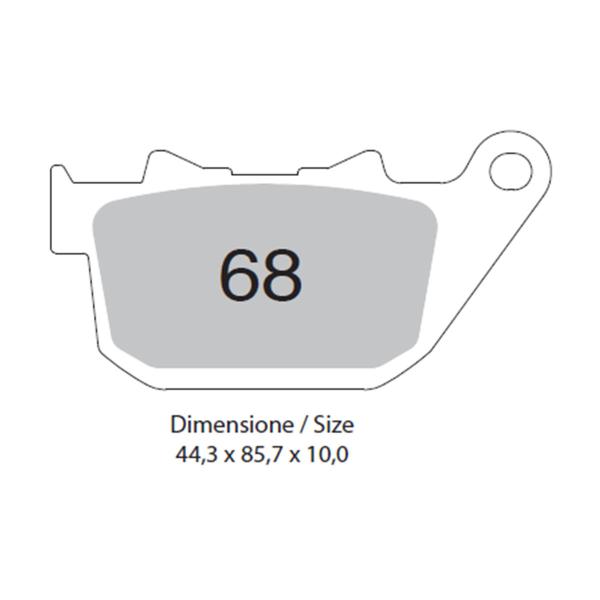 Pastiglie freno posteriori TROFEO Sinterizzata Harley Davidson XL883 Sporster 2004-2013