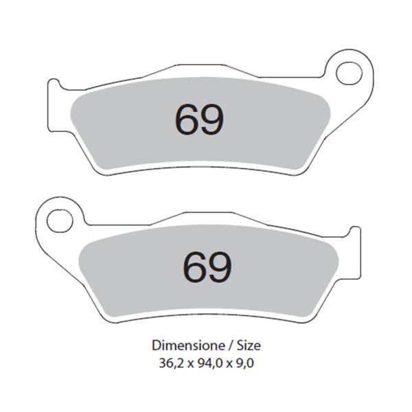 TROFEO front brake pads sintered Royal Enfield Meteor 350 2021-2023