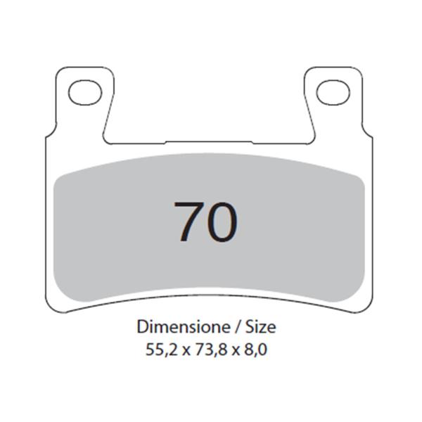 TROFEO front brake pads sintered Harley Davidson FLS1690 Softail Slim 2015